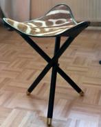 Vintage jachtkruk / krukje, zebra omstr. 1950 Nairobi, Antiek en Kunst, Antiek | Meubels | Stoelen en Banken, Ophalen of Verzenden