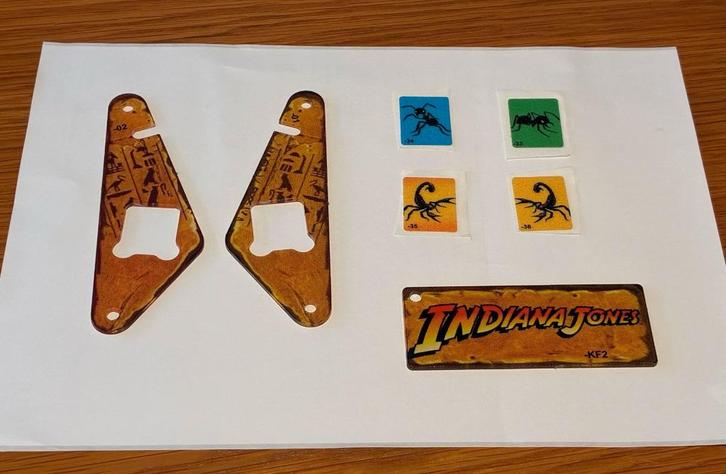 Stern Indiana Jones  2008 - Plastics en Decals - ORIGINEEL, Verzamelen, Automaten | Flipperkasten, Zo goed als nieuw, Dot-matrix