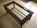 Salontafel met glazen boven en onderblad, Ophalen, 100 tot 150 cm, 50 tot 100 cm, Zo goed als nieuw