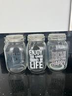 Glazen Voorraadpot met klemdeksel - 2 liter, Huis en Inrichting, Keuken | Potten en Pannen, Ophalen of Verzenden, Zo goed als nieuw