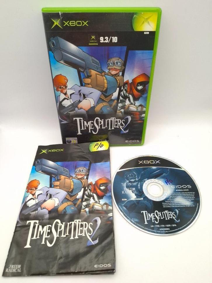 timesplitters 2 xbox, Spelcomputers en Games, Games | Xbox Original, Zo goed als nieuw, Avontuur en Actie, 3 spelers of meer, Vanaf 16 jaar