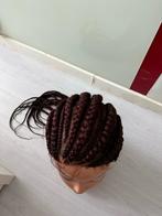 Bruine Gevlochten Pruik - One Size, Ophalen of Verzenden, Nieuw, One size fits all, Hoed