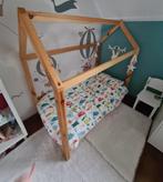 huisjesbed, Kinderen en Baby's, Kinderkamer | Bedden, Ophalen, Gebruikt, 70 tot 85 cm, 140 tot 160 cm