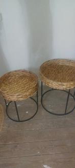 Bijzettafels set - Bohemian stijl, Huis en Inrichting, Tafels | Bijzettafels, Ophalen, Minder dan 55 cm, Rond, Bohemian