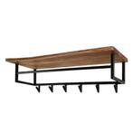 industriële look houten kapstok met 6 haken, Gebruikt, Minder dan 100 cm, Hout, Ophalen
