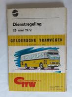 GELDERSCHE TRAMWEGEN DIENSTREGELING 28 MEI 1972, Ophalen of Verzenden, Gebruikt, Bus of Metro, Boek of Tijdschrift