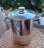 Aspergepan met inzetmand, Huis en Inrichting, Kookpan of Snelkookpan, Ophalen of Verzenden, Zo goed als nieuw, Rvs