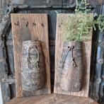 Wandpanelen nepal, houten wandpaneel, nepalese kruik, houten, Ophalen, Landelijk by Suus, Nieuw, Landelijkbysuus@gmail.com
