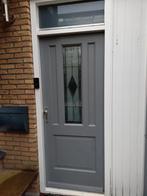Voordeur hardhout in goede staat, Doe-het-zelf en Verbouw, Ophalen, Gebruikt, Buitendeur, 200 tot 215 cm