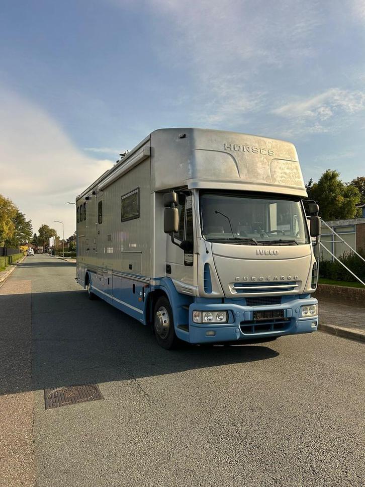 Iveco Eurocargo Occasion paardevrachtwagen voor 5 paarden pl, Auto's, Vrachtwagens, Bedrijf, Airconditioning, Elektrische buitenspiegels