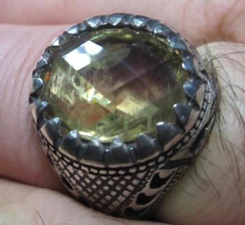 Diaspore 8krt %100 natuurlijk excellent design ring Art Deco beschikbaar voor biedingen