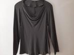 BRUUNS BAZAAR top zijde maat 40 kleur grijs, Maat 38/40 (M), Verzenden, Zo goed als nieuw, Lange mouw