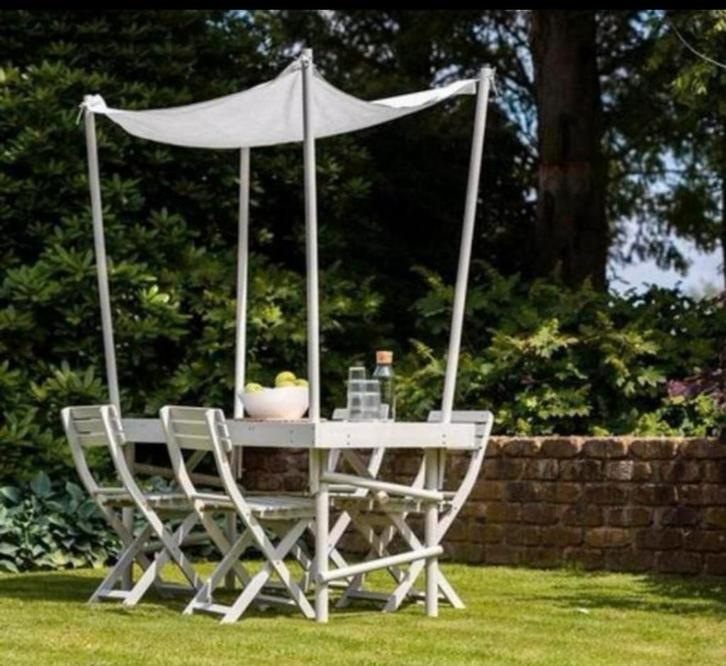 Tafel met luifel voor feestjes, bijzet, braderie, Tuin en Terras, Tuintafels, Nieuw, Rechthoekig, Ophalen