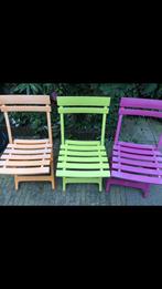 3 stevige tuinstoelen, Tuin en Terras, Tuinstoelen, Ophalen, Gebruikt, Kunststof