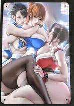 Dead or Alive Mai shiranui Chun Li Kasumi Metalen Bord, Verzamelen, Stripfiguren, Nieuw, Verzenden