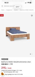 2 persoons bed, 160x200 zonder matras, Huis en Inrichting, Ophalen, Tweepersoons, Zo goed als nieuw, 160 cm