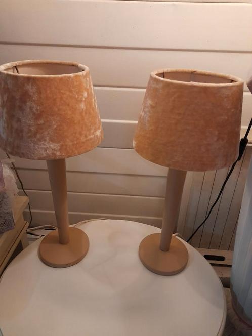 Set 2 leuke lampjes compleet, Huis en Inrichting, Lampen | Tafellampen, Zo goed als nieuw, Minder dan 50 cm, Ophalen of Verzenden