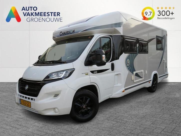 Chausson 648  Titanium VIP 140pk Aut. 4-pers. / Queens bed /, Caravans en Kamperen, Campers, Bedrijf, tot en met 4, Half-integraal