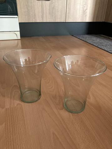 Glazen Vazen Set - Perfect voor Bloemen beschikbaar voor biedingen