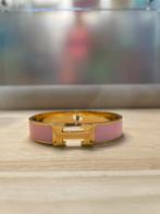 Roze & Gouden Hermes armband, Sieraden, Tassen en Uiterlijk, Armbanden, Ophalen, Nieuw, Roze, Overige materialen