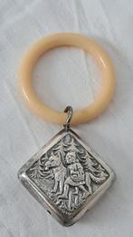 Antieke Rammelaar/Bijtring met Zilveren Hanger, Ophalen of Verzenden