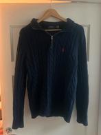 Ralph Lauren wollen quarter zip M, Verzenden, Zo goed als nieuw, Maat 48/50 (M), Blauw