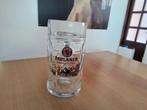 Bierpul 1 liter Paulaner, Ophalen of Verzenden, Zo goed als nieuw, Bierglas