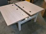 Gispen electrisch zit-sta duo bureau 128cm hoog!, Huis en Inrichting, Bureaus, Elektrisch, VST Kantoormeubilair, Ophalen of Verzenden
