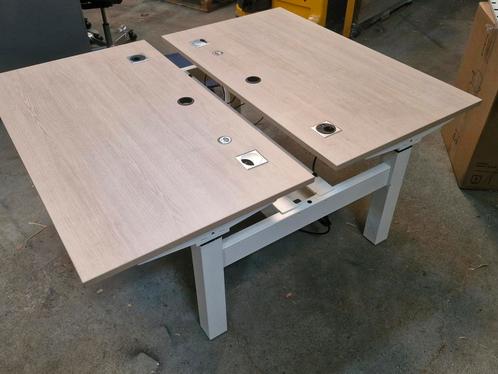 Gispen electrisch zit-sta duo bureau 128cm hoog!, Huis en Inrichting, Bureaus, Zo goed als nieuw, Elektrisch, Ophalen of Verzenden