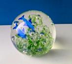 Vintage glazen presse papier/dolfijnen, Ophalen of Verzenden, Gebruikt