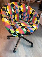 Ikea Kleurrijke bureaustoel met wielen, Ophalen, Gebruikt, Overige kleuren, Metaal