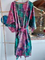 Zijden tie dye kimono, one size, India, Verzenden, Nieuw