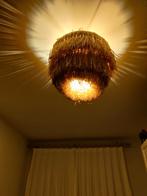 Unieke raffia lampenkap voor plafondlamp, Huis en Inrichting, Ophalen of Verzenden, Zo goed als nieuw, Overige materialen, Landelijk