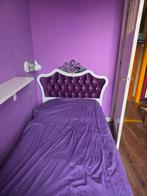 Mooi Paars Prinsessenbed in zeer goede staat, Ophalen, 90 cm, Eenpersoons, Wit