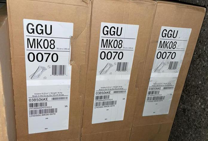 Velux dakramen 5 x dezelfde maat, Doe-het-zelf en Verbouw, Glas en Ramen, Nieuw, Dakraam, 120 tot 160 cm, Minder dan 80 cm, Dubbelglas