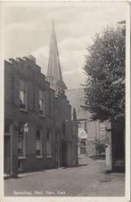 Benschop (Utr.) Straatgezicht met Ned. Herv. Kerk, 1942, Verzamelen, Ophalen of Verzenden, 1940 tot 1960, Ongelopen, Utrecht