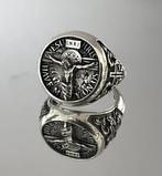 Zilveren Jezus Christus ring, Sieraden, Tassen en Uiterlijk, Ringen, 19 tot 20, Nieuw, Ophalen of Verzenden, Dame of Heer