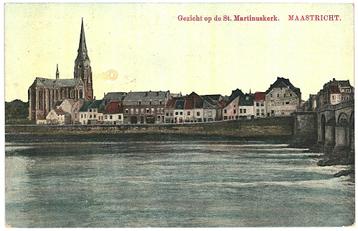 959978 Maastricht 1912 St Martinuskerk Gelopen met postzegel beschikbaar voor biedingen