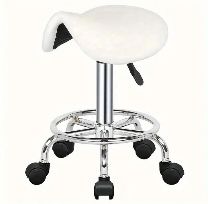 Zadelstoel - Verstelbaar 45-60cm, Huis en Inrichting, Bureaustoelen, Nieuw, Bureaukruk, Wit, Ergonomisch, Ophalen of Verzenden