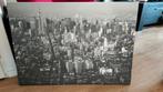 Canvas zwart wit stad, 100x70cm, Schilderij, Gebruikt, 100 tot 125 cm, 50 tot 75 cm