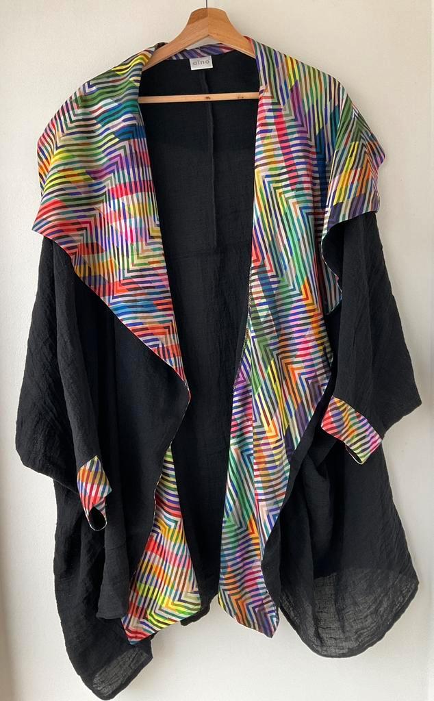 Aino Finland jas/kimono ontwerp van Liisa Kotilainen., Kleding | Dames, Grote Maten, Zo goed als nieuw, Jas of Mantel, Ophalen