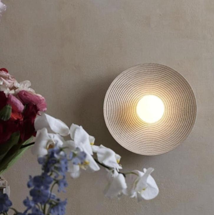 Wandlamp Enso, Huis en Inrichting, Lampen | Wandlampen, Nieuw, Hout, Overige materialen, Ophalen of Verzenden