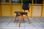 Dutch Mid-Century eetkamerstoel, Ophalen, Gebruikt, Bruin, Hout