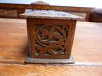 Opengewerkte art nouveau houten doos, Antiek en Kunst, Ophalen of Verzenden