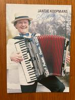 JANTJE KOOPMANS - fotokaart met handetekening, Verzamelen, Ophalen of Verzenden, Sterren en Beroemdheden