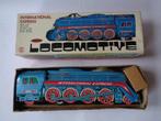 Oude blikken International Express Locomotive MF804 met Doos, Verzamelen, Speelgoed, Ophalen of Verzenden, Zo goed als nieuw