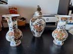 Delftsbond Vasen Set, Antiek en Kunst, Ophalen of Verzenden
