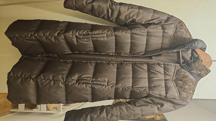 Lange dons jas Bogner, Kleding | Dames, Jassen | Winter, Zo goed als nieuw, Bruin, Ophalen of Verzenden