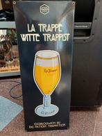 La Trappe Witte Trappist Emaille Reclamebord, Ophalen, Zo goed als nieuw, Reclamebord, Plaat of Schild, La Trappe