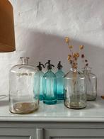 Antieke brocante vazen, flessen, gistflessen, vintage sifon, Ophalen of Verzenden